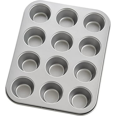 Trudeau 09912094 12 Count Structure Muffin Pans in Silicone Grey/Pink